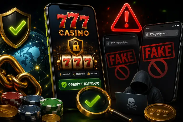 Як знайти офіційне робоче дзеркало 777 та не натрапити на фейковий сайт
